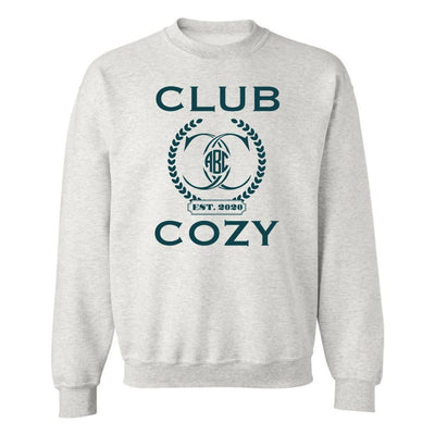 Monogrammed 'Club Cozy' Crewneck Sweatshirt - United Monograms