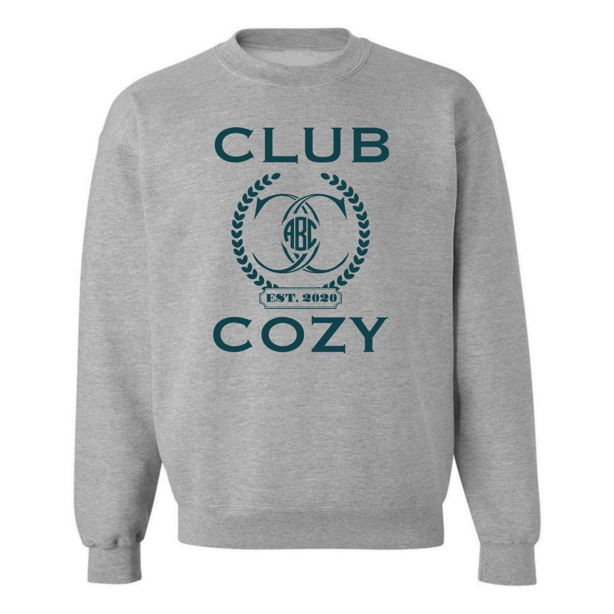 Monogrammed 'Club Cozy' Crewneck Sweatshirt - United Monograms
