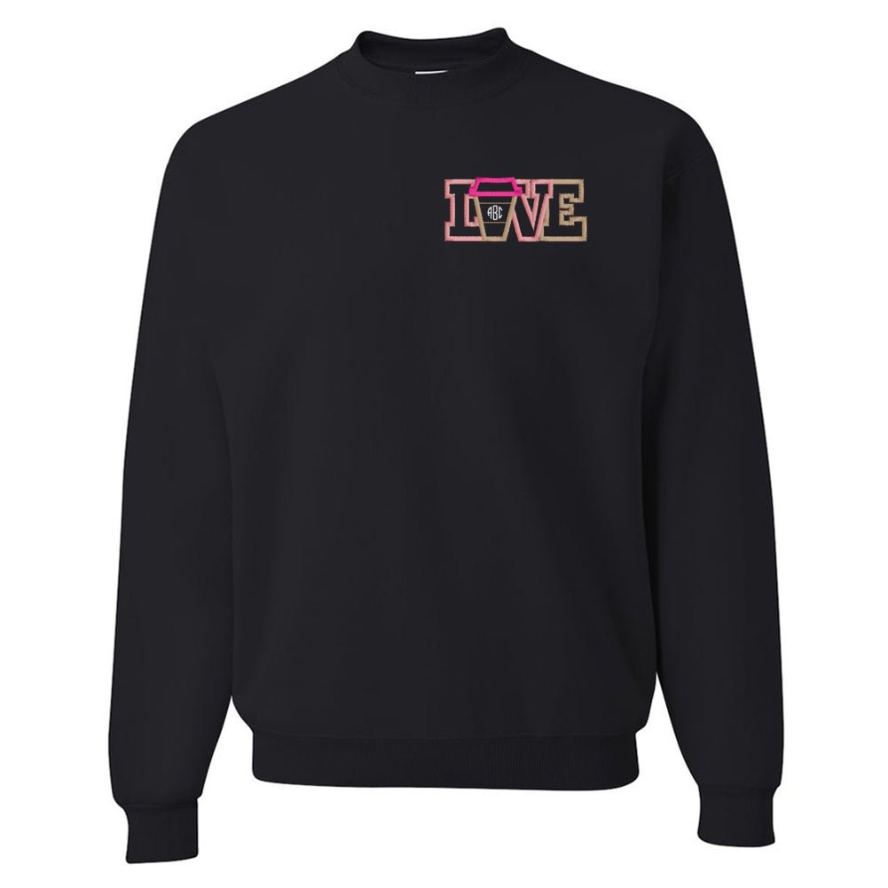 Monogrammed 'Coffee LOVE' Crewneck Sweatshirt - United Monograms