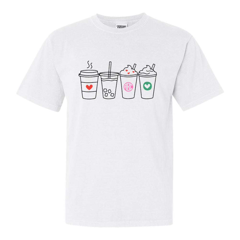 Monogrammed 'Coffee Lover' T-Shirt - United Monograms