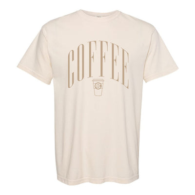 Monogrammed 'Coffee' T-Shirt - United Monograms
