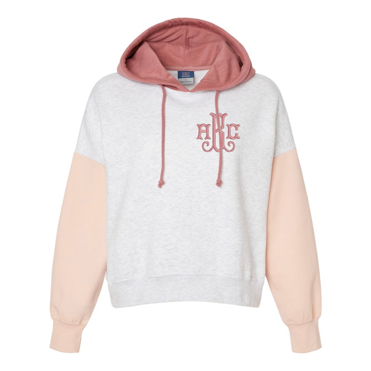 Monogrammed Colorblock Hoodie - United Monograms