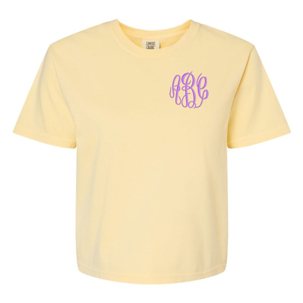 Monogrammed Comfort Colors Boxy T-Shirt - United Monograms