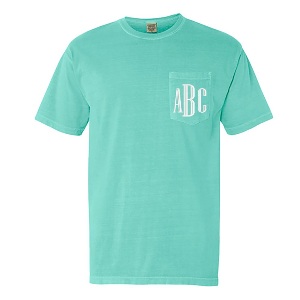 Monogrammed Comfort Colors Pocket T-Shirt