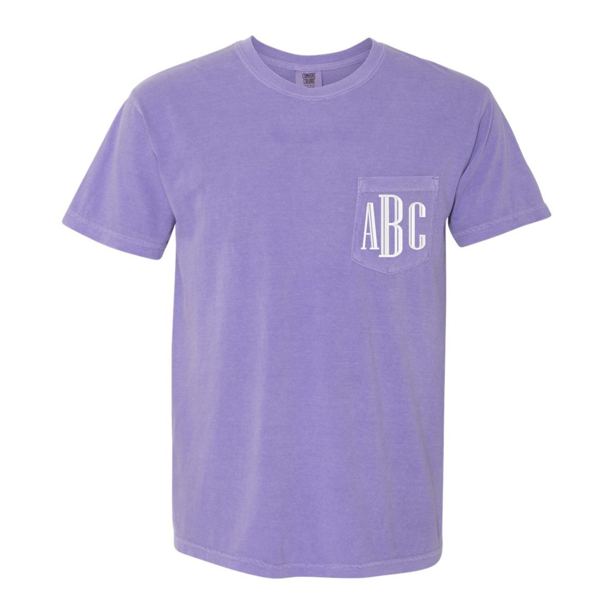 Monogrammed Comfort Colors Pocket T-Shirt - United Monograms