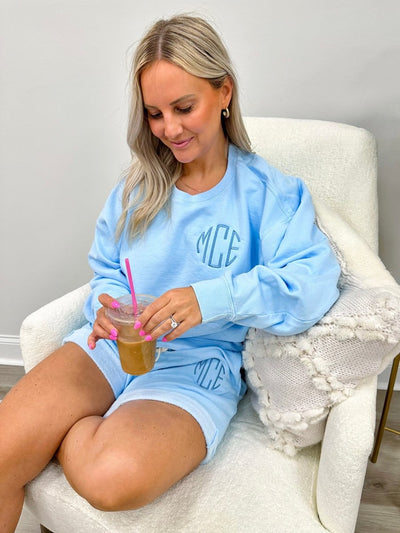 Monogrammed Comfort Colors Shorts Sweat Set - United Monograms