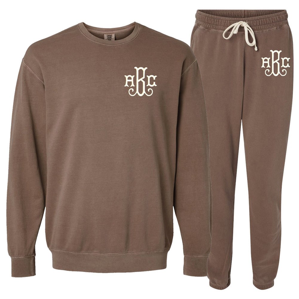 Monogrammed Comfort Colors Sweat Set - United Monograms