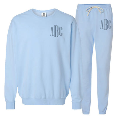 Monogrammed Comfort Colors Sweat Set - United Monograms