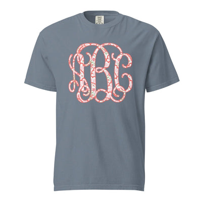 Monogrammed ‘Coquette Floral Patterns’ Big Print T-Shirt - United Monograms