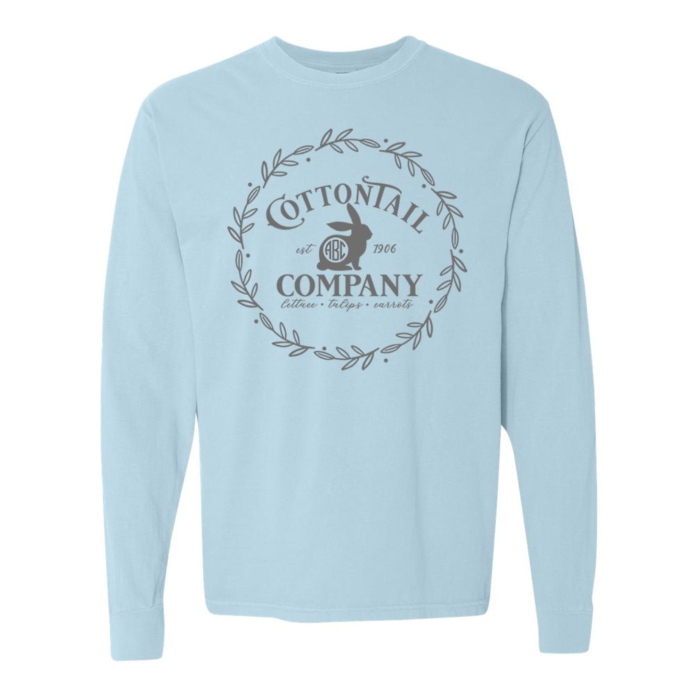 Monogrammed 'Cottontail Company' Long Sleeve T-Shirt - United Monograms