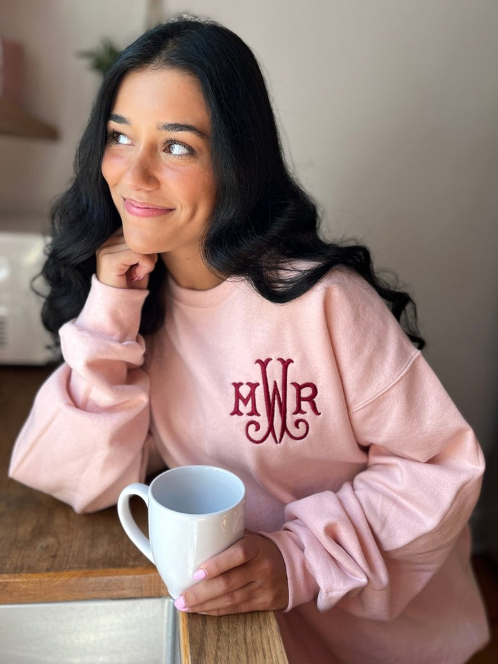 Monogrammed Crewneck Sweatshirt United Monograms