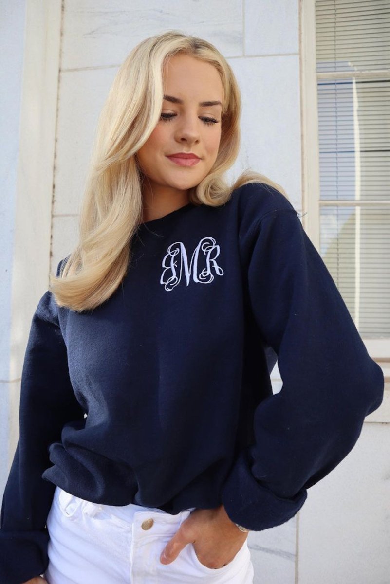 Monogrammed Crewneck Sweatshirt - United Monograms