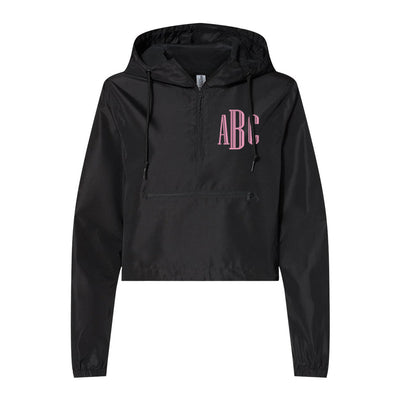 Monogrammed Cropped Windbreaker - United Monograms