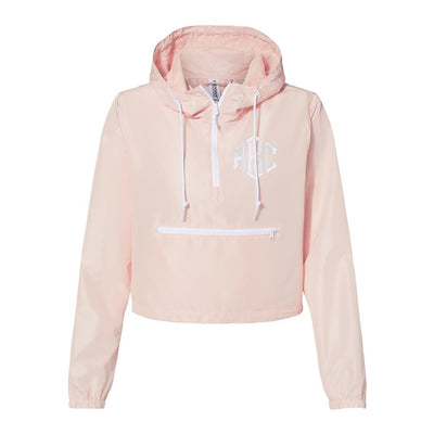 Monogrammed Cropped Windbreaker - United Monograms