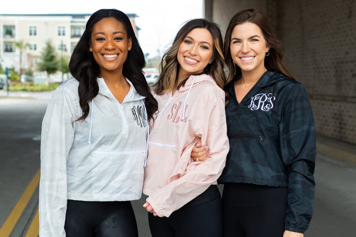 Monogrammed Cropped Windbreaker - United Monograms