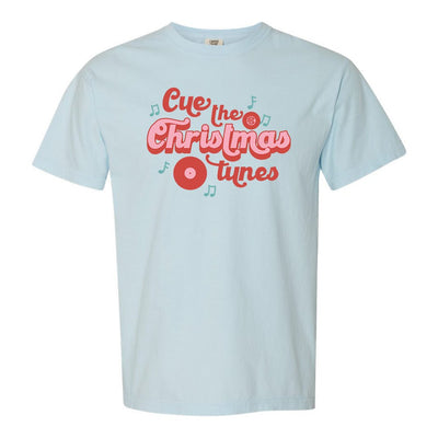 Monogrammed 'Cue the Christmas Music' T-Shirt - United Monograms