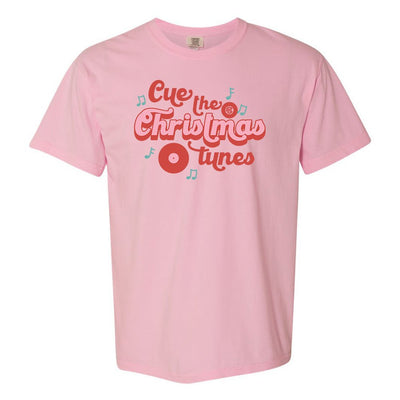 Monogrammed 'Cue the Christmas Music' T-Shirt - United Monograms