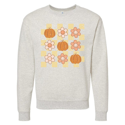 Monogrammed 'Daisy 'Pumpkin' Crewneck Sweatshirt - United Monograms