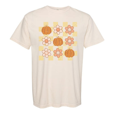 Monogrammed 'Daisy Pumpkin' T-Shirt - United Monograms