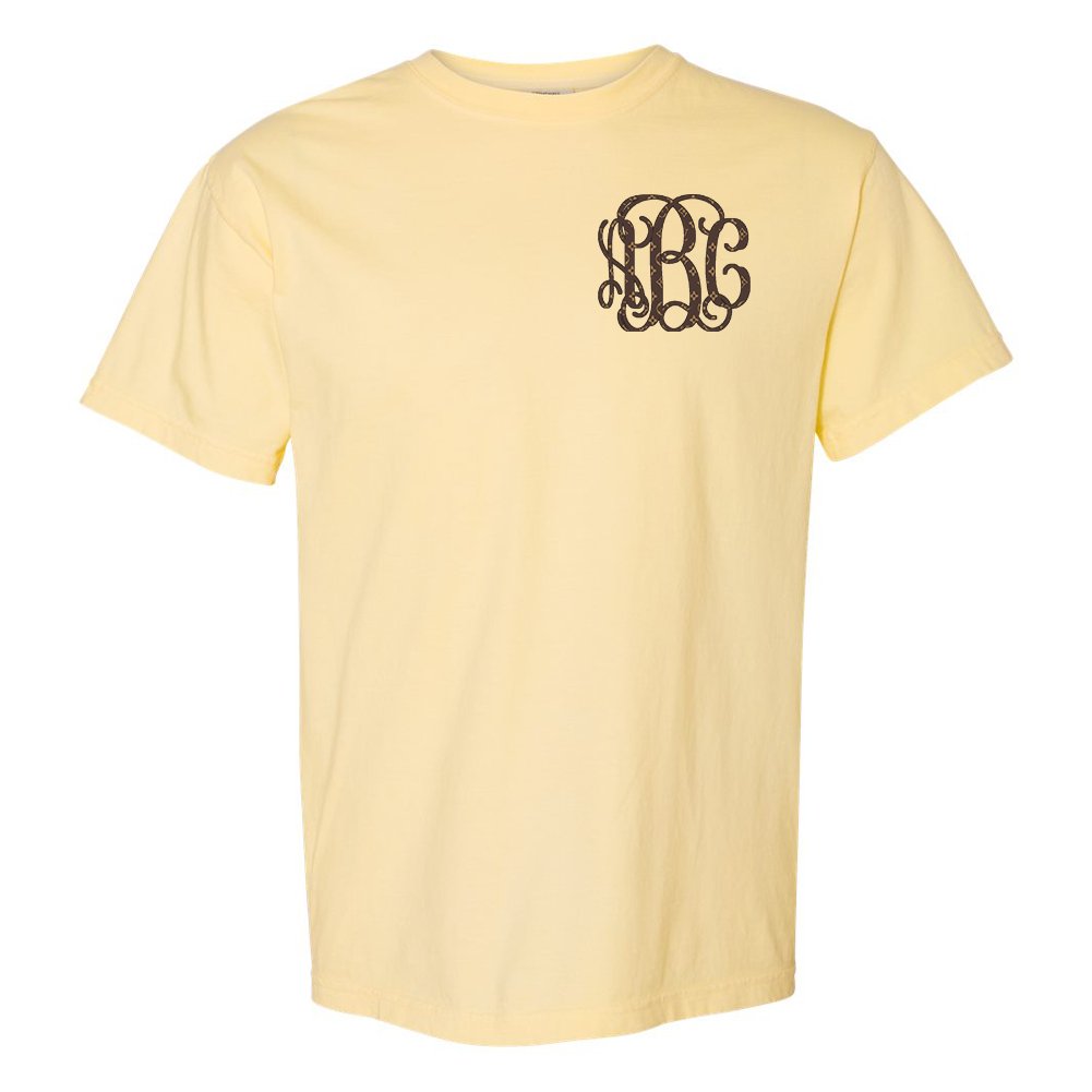 Monogrammed 'Designer Pattern Big Print' Tee - United Monograms