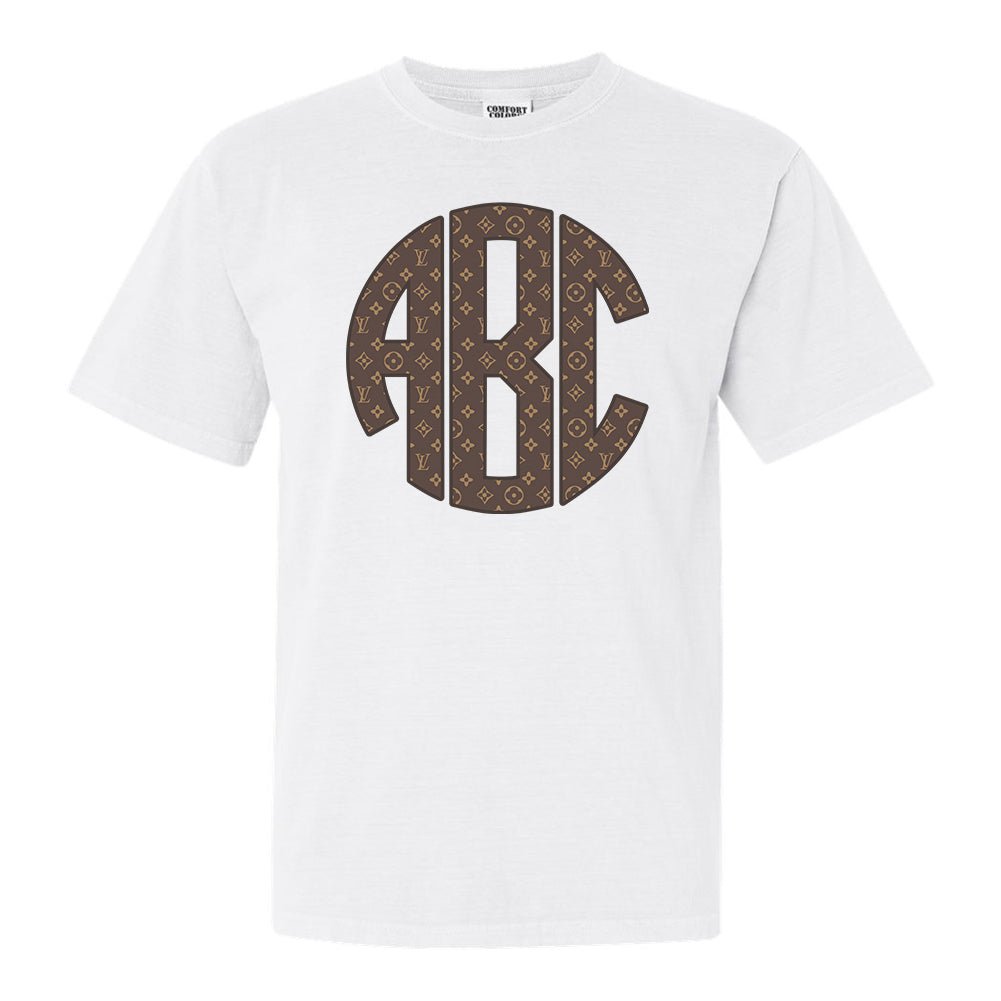 Monogrammed 'Designer Pattern Big Print' Tee - United Monograms