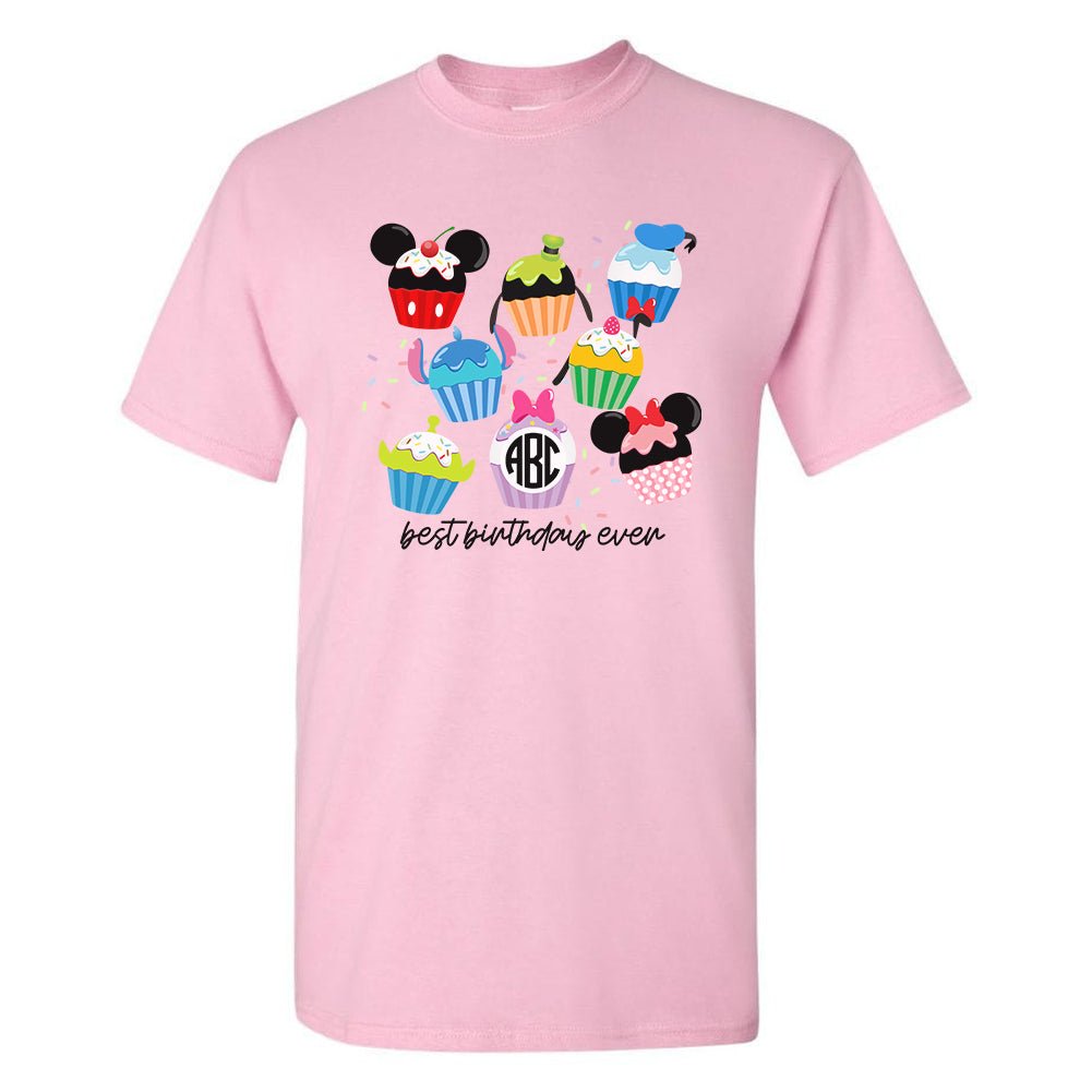Monogrammed 'Disney Birthday' Basic T-Shirt - United Monograms