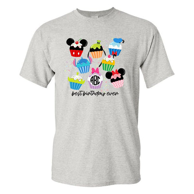 Monogrammed 'Disney Birthday' Basic T-Shirt - United Monograms