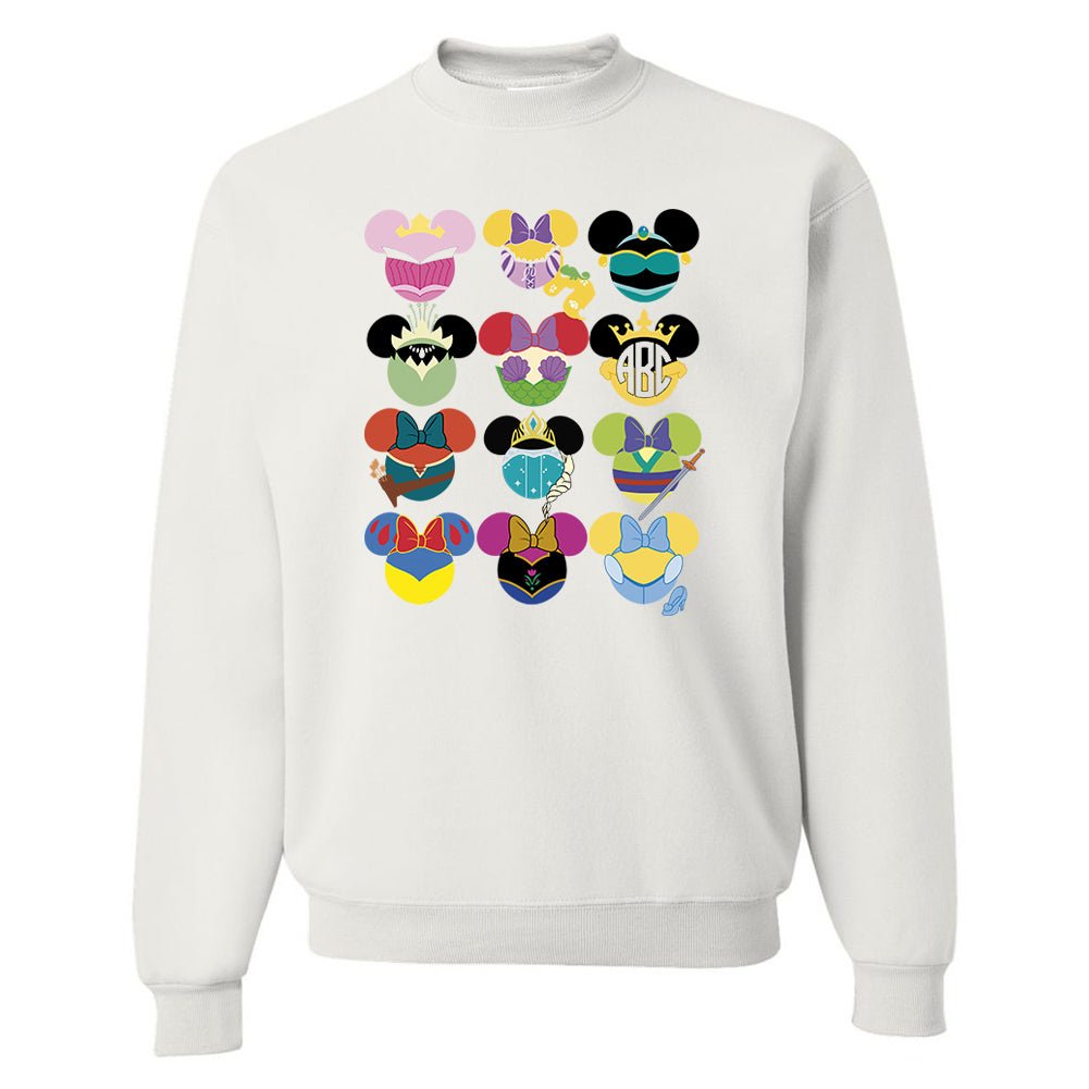 Monogrammed 'Disney Princess' Crewneck Sweatshirt - United Monograms