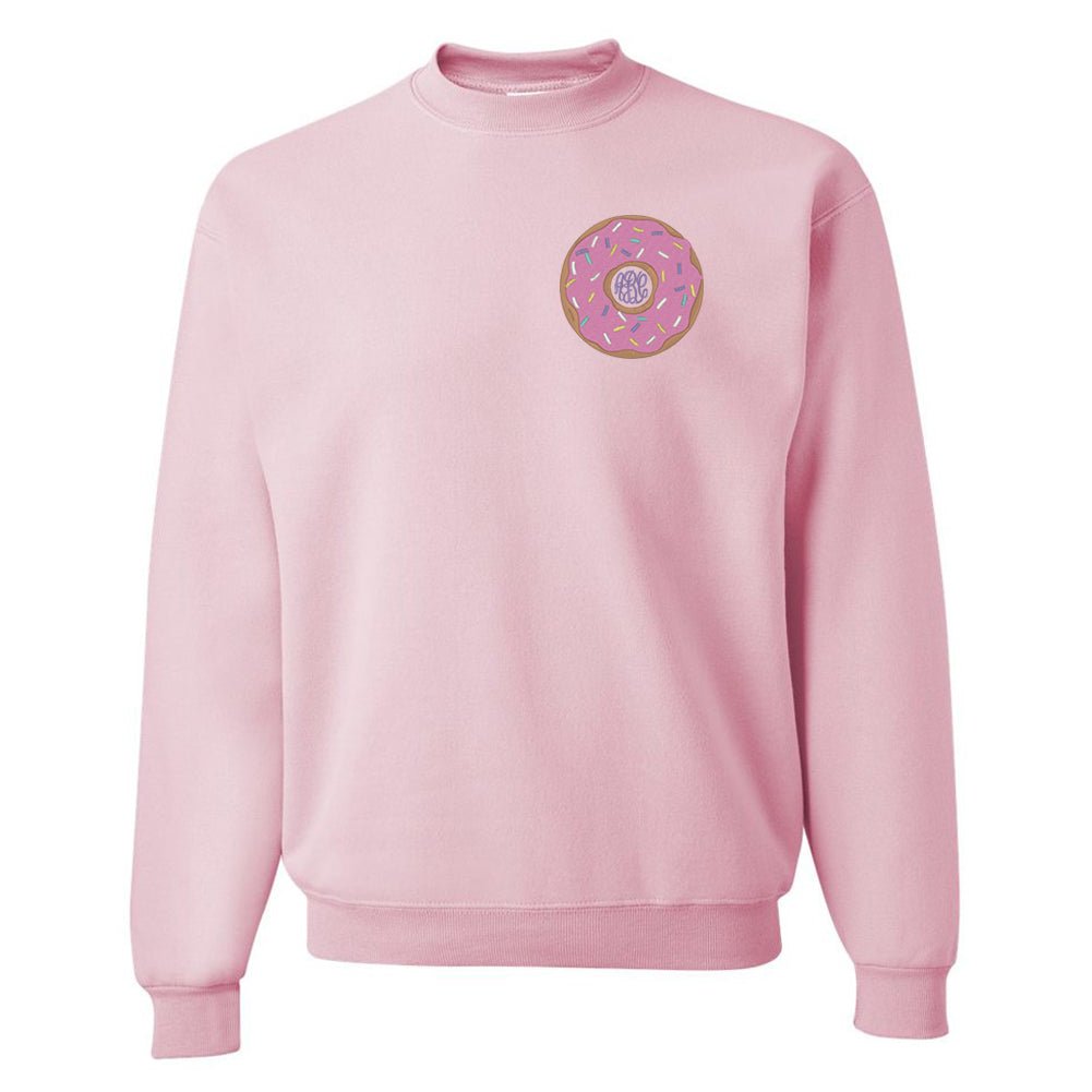 Monogrammed Donut Crewneck Sweatshirt - United Monograms