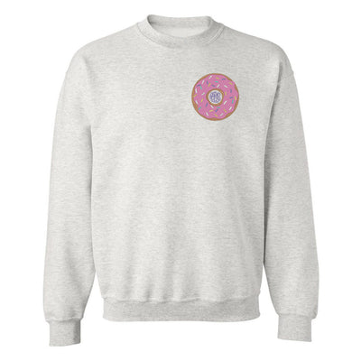 Monogrammed Donut Crewneck Sweatshirt - United Monograms