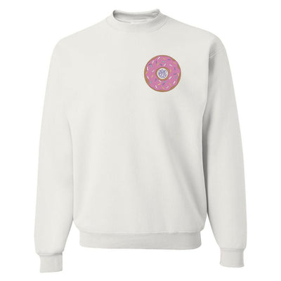 Monogrammed Donut Crewneck Sweatshirt - United Monograms