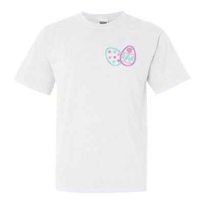 Monogrammed Easter Eggs Comfort Colors T-Shirt - United Monograms