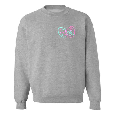 Monogrammed Easter Eggs Crewneck Sweatshirt - United Monograms