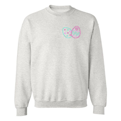 Monogrammed Easter Eggs Crewneck Sweatshirt - United Monograms