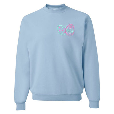 Monogrammed Easter Eggs Crewneck Sweatshirt - United Monograms