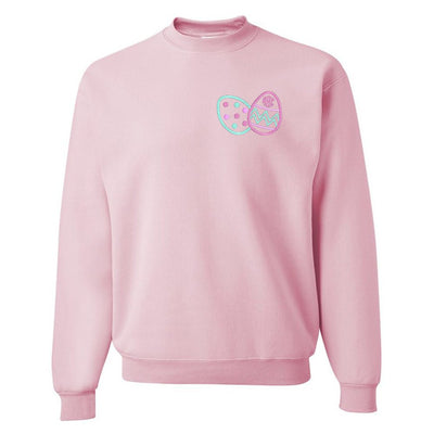 Monogrammed Easter Eggs Crewneck Sweatshirt - United Monograms