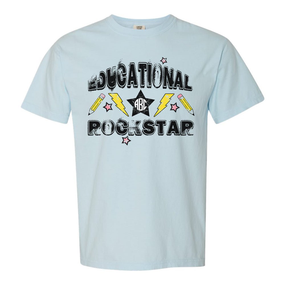 Monogrammed 'Educational Rockstar' T-Shirt - United Monograms