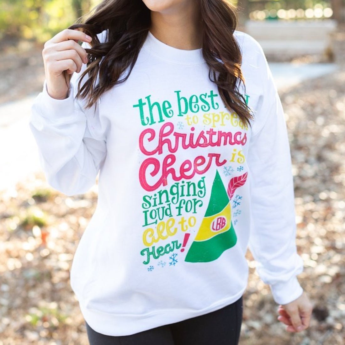 Monogrammed 'Elf Christmas Cheer' Crewneck Sweatshirt - United Monograms