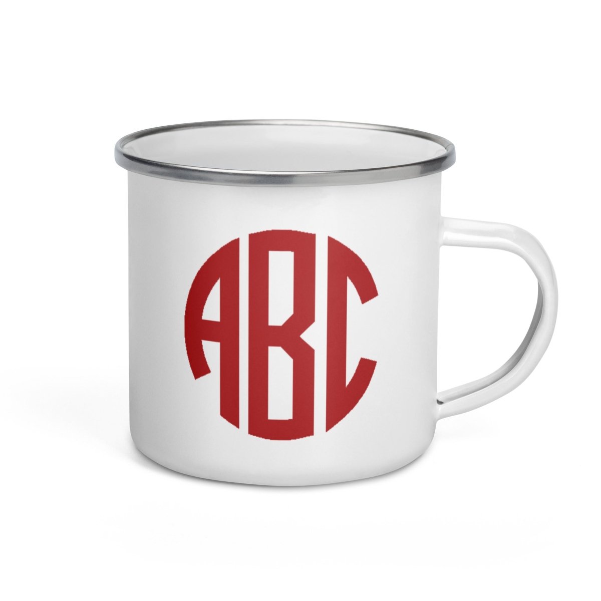 Monogrammed Enamel Mug - United Monograms