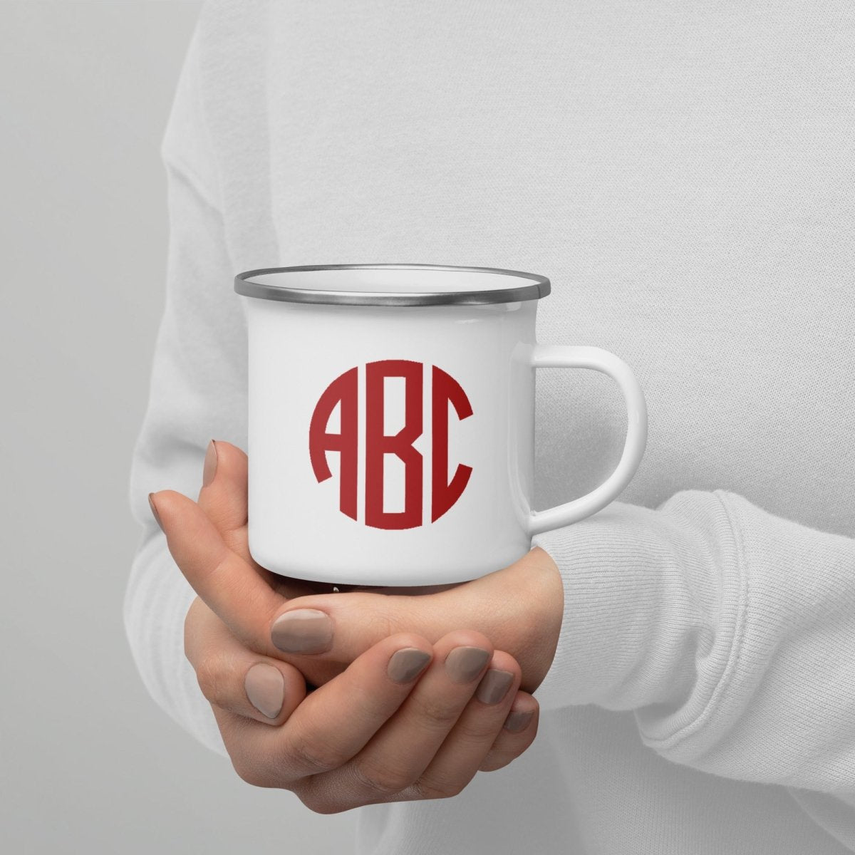 Monogrammed Enamel Mug - United Monograms