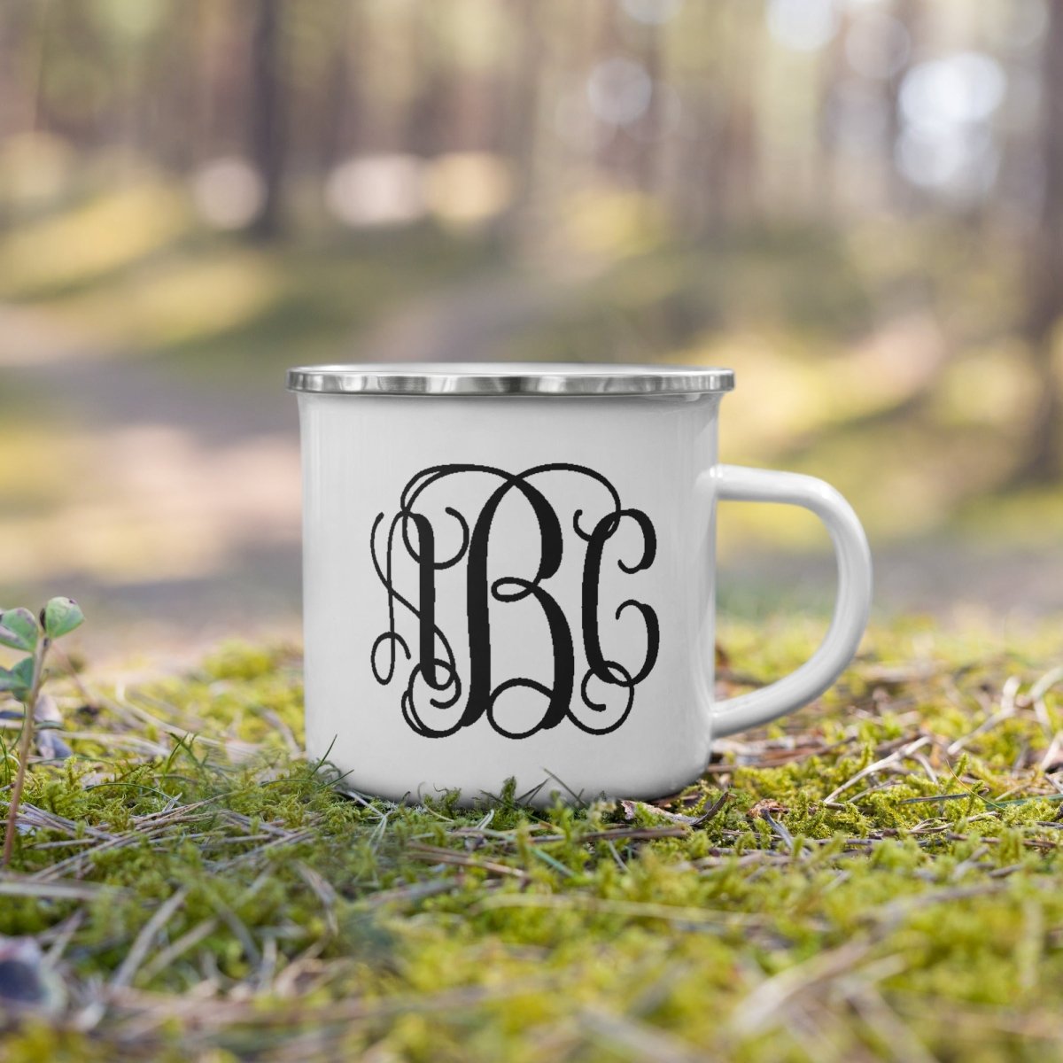 Monogrammed Enamel Mug - United Monograms