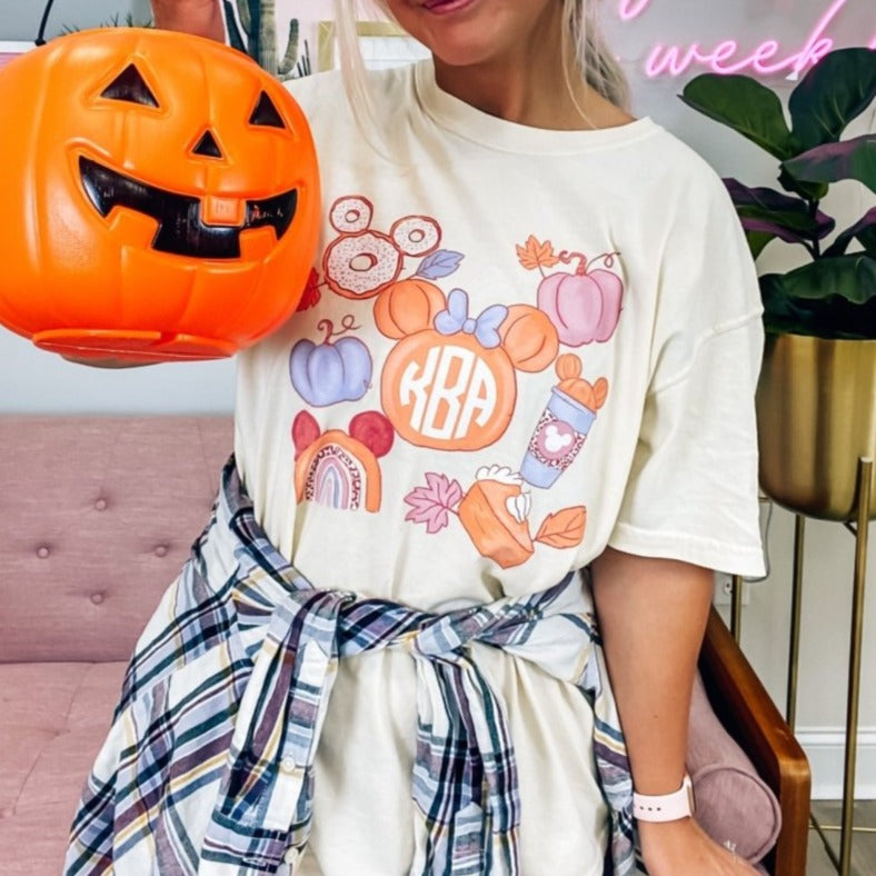 Monogrammed 'Fall Magic' T-Shirt - United Monograms