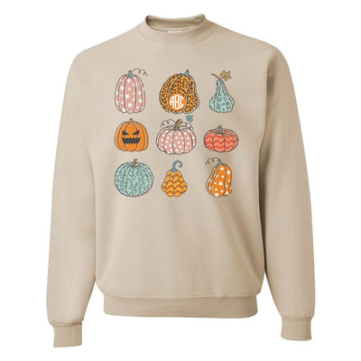 Monogrammed 'Fall Pumpkins' Crewneck Sweatshirt - United Monograms