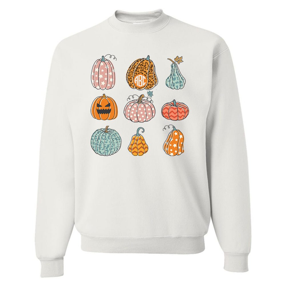 Monogrammed 'Fall Pumpkins' Crewneck Sweatshirt - United Monograms