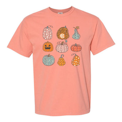 Monogrammed 'Fall Pumpkins' T-Shirt - United Monograms