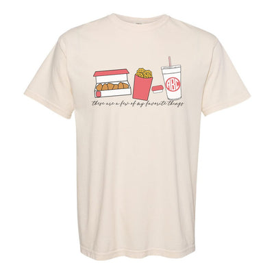 Monogrammed 'Favorite Things' Fast Food T-Shirt - United Monograms