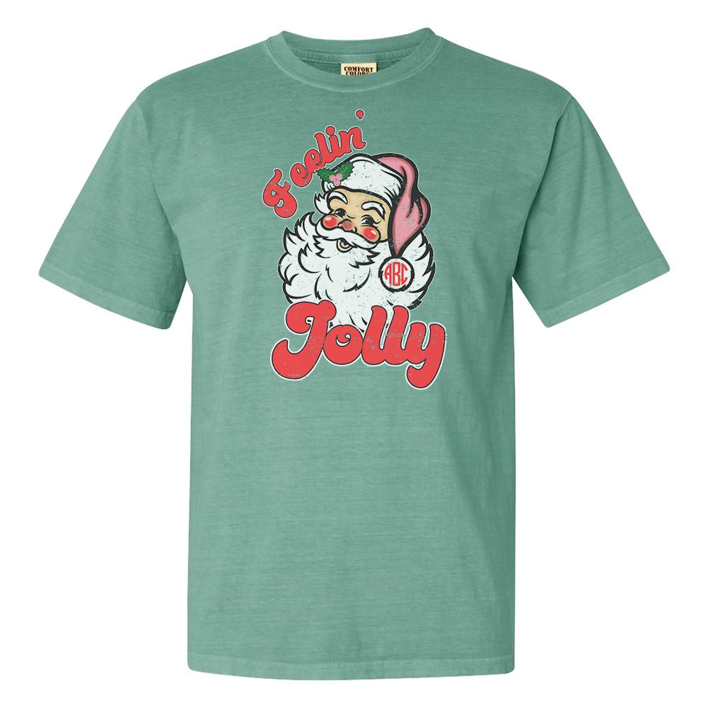 Monogrammed 'Feelin' Jolly' Santa T-Shirt - United Monograms