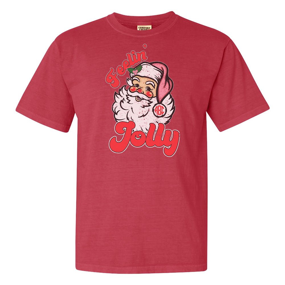 Monogrammed 'Feelin' Jolly' Santa T-Shirt - United Monograms