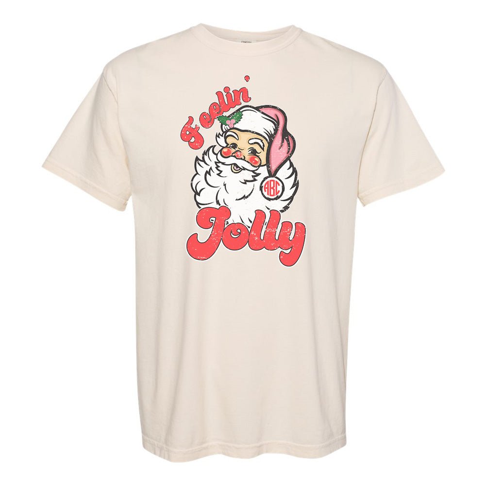 Monogrammed 'Feelin' Jolly' Santa T-Shirt - United Monograms