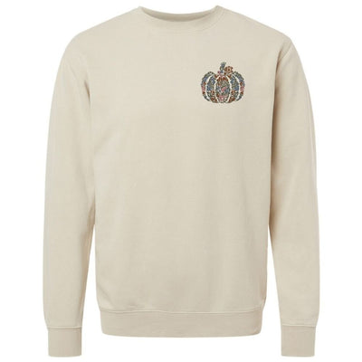 Monogrammed 'Floral Pumpkin' Cozy Crew - United Monograms